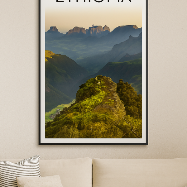 Ethiopia Landscape Wall Art – Simien Mountains Premium Print