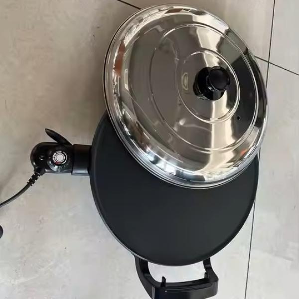 47cm የኢትዮጵያ እንጀራ ምጣድ – Habesha Electric Non-Stick Injera Maker & Multi-Purpose Griddle for Home & Business