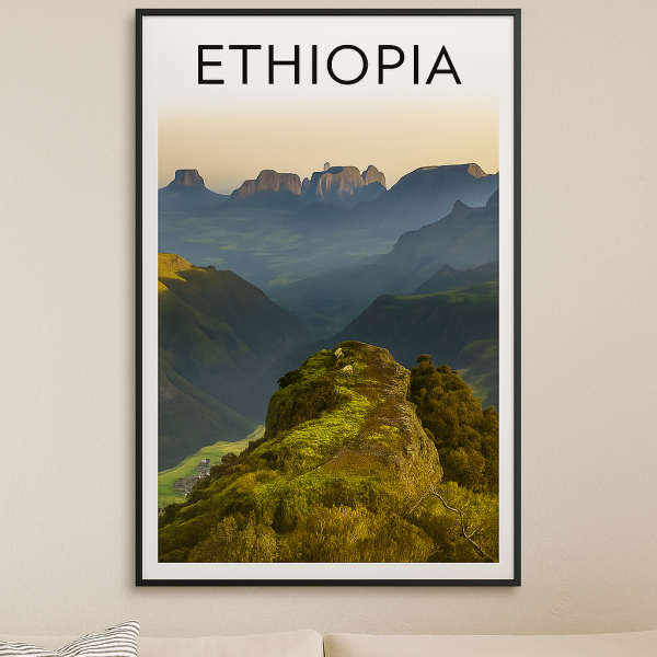 Ethiopia Landscape Wall Art – Simien Mountains Premium Print