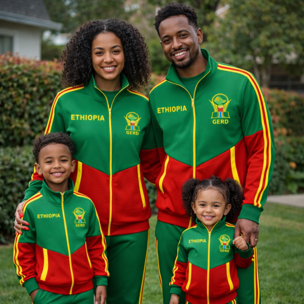 Ethiopia GERD Premium Tracksuit – Habesha Athletics Clothing for Men, Women & Kids