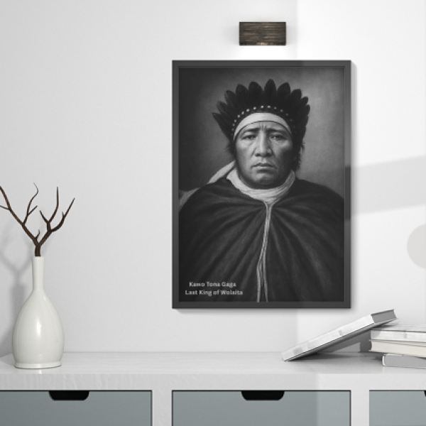 Kawo Tona Gaga of Wolaita – Historic Ethiopian Royal Portrait Wall Art