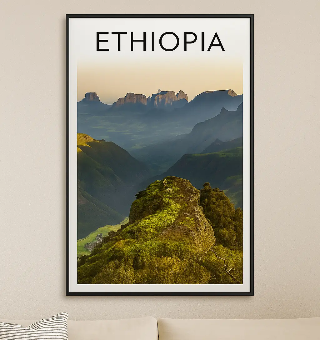 Ethiopia Landscape Wall Art – Simien Mountains Premium Print