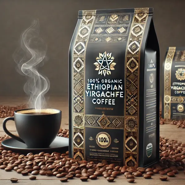 Ethiopian Yirgacheffe Coffee – 100% Organic Arabica Beans | Kibeb