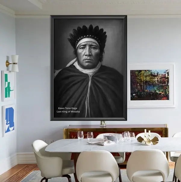 Kawo Tona Gaga of Wolaita – Historic Ethiopian Royal Portrait Wall Art