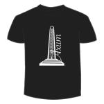 Axum Obelisk T-Shirt | Ethiopian Heritage Black Tee – Habesha Cultural Art