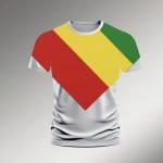 Ethiopian Flag Color Custom T-Shirt | Modern Habesha Design by Ethio Art & Craft Studio