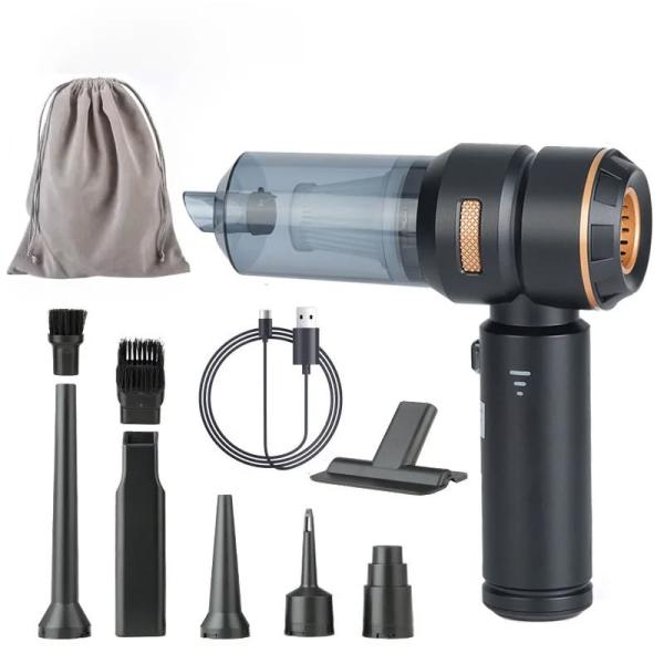 HL-121 3-in-1 Portable Handheld Vacuum Cleaner – Cordless High-Suction Power, Electric Air Duster & Pump
